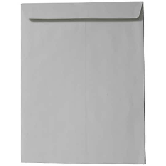 JAM Paper 9" x 12" Gray Kraft Open End Envelopes, 50ct.